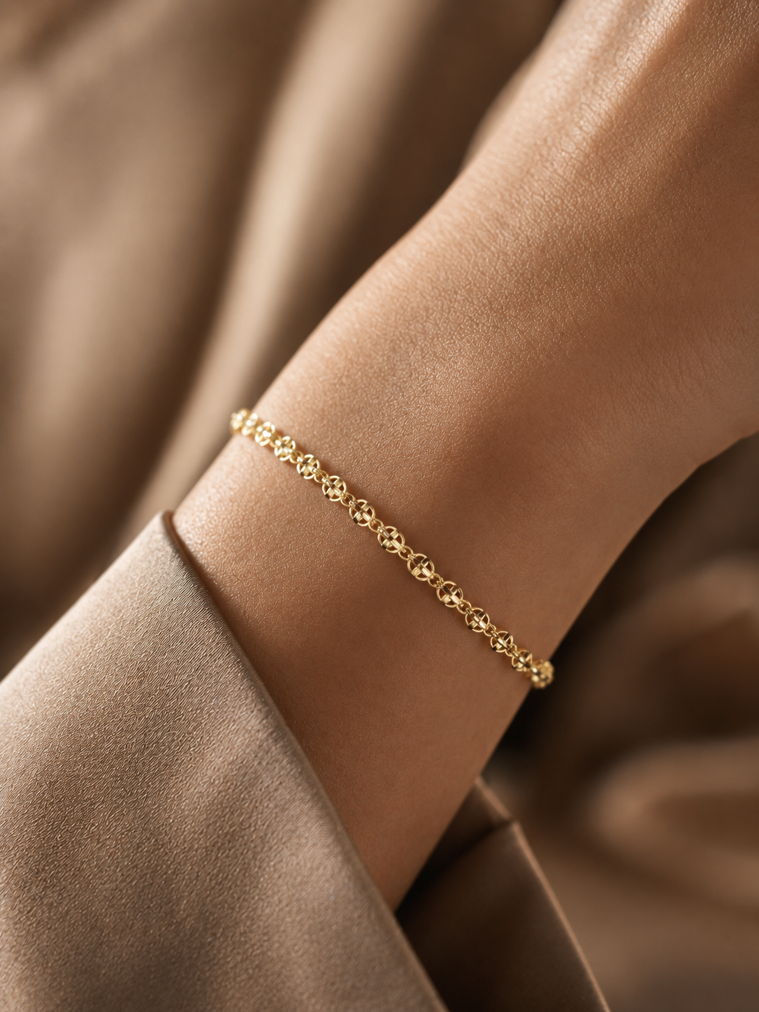14 Ayar Altın Elegance Koleksiyonu Zincir Bileklik