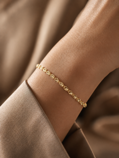 14 Ayar Altın Elegance Koleksiyonu Zincir Bileklik