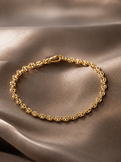 14 Ayar Altın Elegance Koleksiyonu Zincir Bileklik